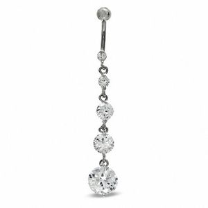 Diamond Bellybutton Ring